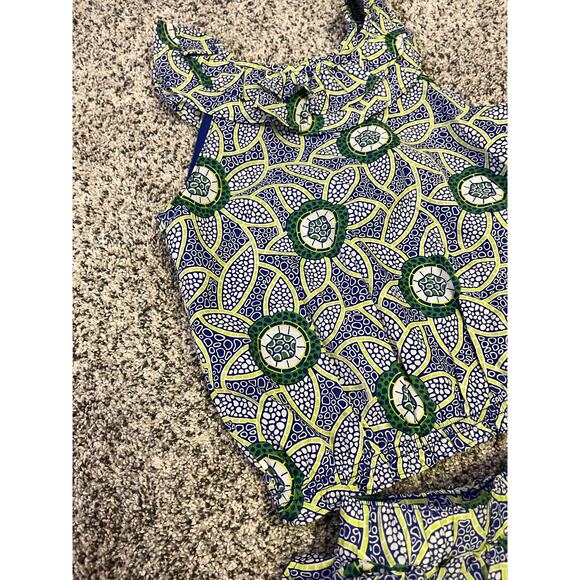 Janie & Jack x Kaavia James Floral Block Print Skirt/Matching Ruffle Tank Sz 7/8 - Picture 6 of 10